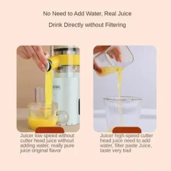 The Culinary Kit Küche & Esszimmer-Tragbarer Entsafter – Schneller und einfacher Saftmacher