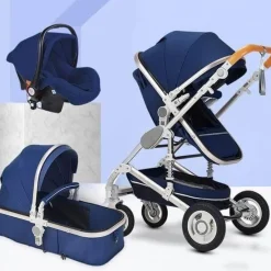 Kinder The Decor Haven Kinderwagen & Zubehör-Tragbarer, faltbarer 3-in-1-Kinderwagen – Hochformat-Design mit zwei Richtungen