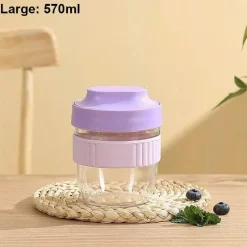 Tom Küche & Esszimmer-Tragbarer Frühstücksbecher mit Löffel – Vorratsbehälter für Lebensmittel für Studenten und Picknicks