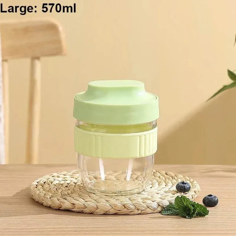 Tom Küche & Esszimmer-Tragbarer Frühstücksbecher mit Löffel – Vorratsbehälter für Lebensmittel für Studenten und Picknicks