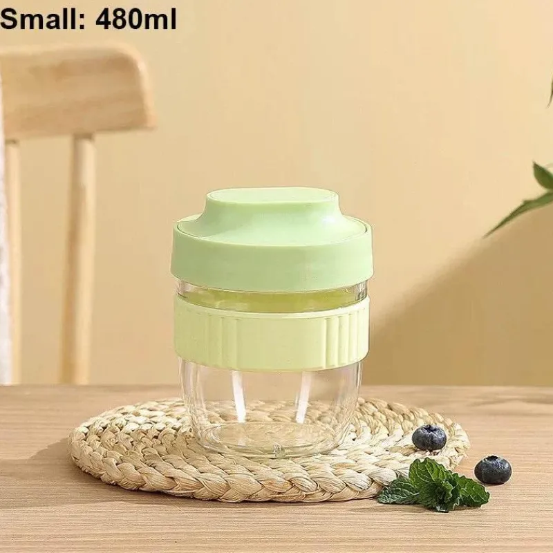 Tom Küche & Esszimmer-Tragbarer Frühstücksbecher mit Löffel – Vorratsbehälter für Lebensmittel für Studenten und Picknicks