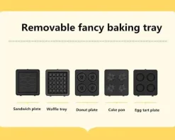 The Decor Haven Küche & Esszimmer-Tragbarer Frühstückszubereiter – Multifunktionales Küchengerät