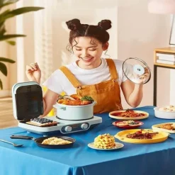 The Decor Haven Küche & Esszimmer-Tragbarer Frühstückszubereiter – Multifunktionales Küchengerät