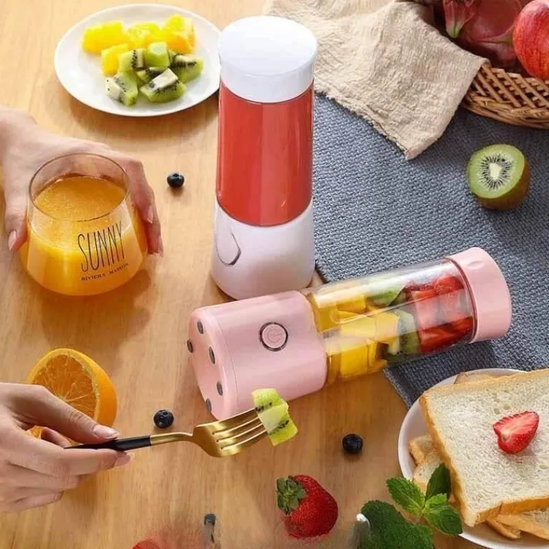 The Decor Haven Camping-Werkzeuge|Camping Im Freien-Tragbarer Fruchtsaft-Mixer Mini Helper