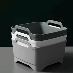 The Culinary Kit Küche & Esszimmer-Tragbarer Gemüsewascher mit Abtropfkorb