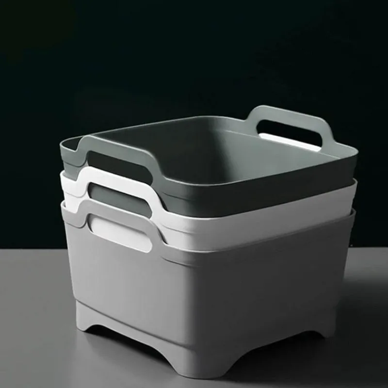 The Culinary Kit Küche & Esszimmer-Tragbarer Gemüsewascher mit Abtropfkorb