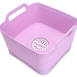 The Culinary Kit Küche & Esszimmer-Tragbarer Gemüsewascher mit Abtropfkorb