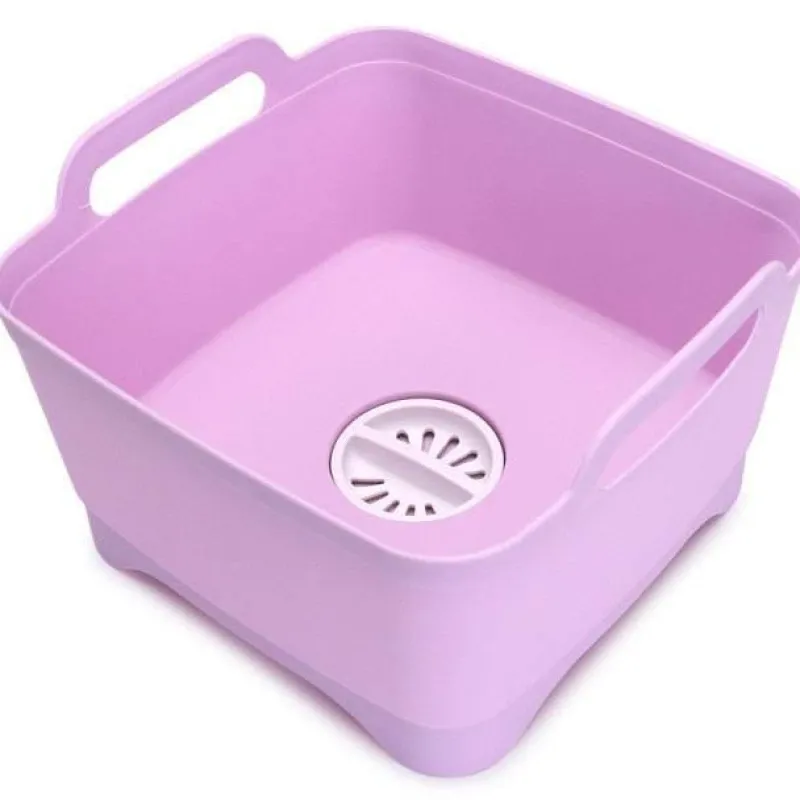 The Culinary Kit Küche & Esszimmer-Tragbarer Gemüsewascher mit Abtropfkorb