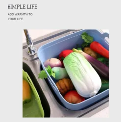 The Culinary Kit Küche & Esszimmer-Tragbarer Gemüsewascher mit Abtropfkorb