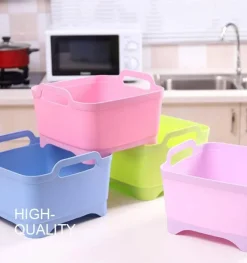 The Culinary Kit Küche & Esszimmer-Tragbarer Gemüsewascher mit Abtropfkorb