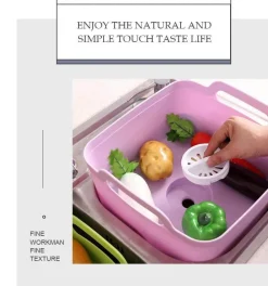 The Culinary Kit Küche & Esszimmer-Tragbarer Gemüsewascher mit Abtropfkorb