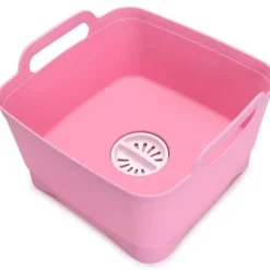 The Culinary Kit Küche & Esszimmer-Tragbarer Gemüsewascher mit Abtropfkorb