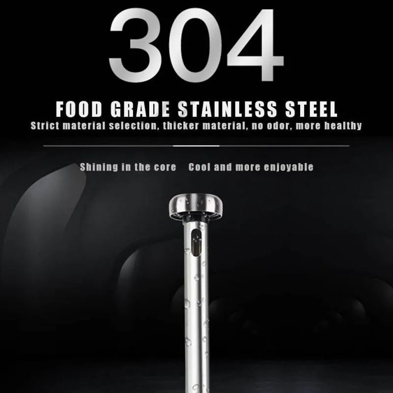 The Culinary Kit Küche & Esszimmer-Tragbarer Getränkekühler aus Edelstahl – isolierter Getränkekühler