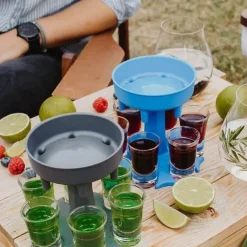 Deco Küche & Esszimmer-Tragbarer Getränkespender für 6 Shots – Lustiger Getränkespender für Partys