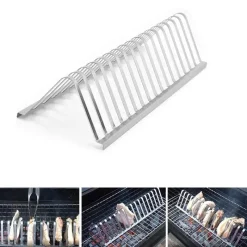 Tom Küche & Esszimmer-Tragbarer Grillrost aus Edelstahl für Picknicks und Camping im Freien