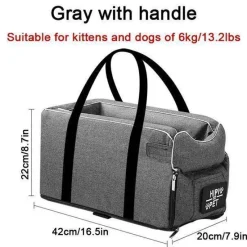 Furendo Autozubehör|Automobilindustrie-Tragbarer Haustierträger - Reisetasche mit gemütlichem Bett