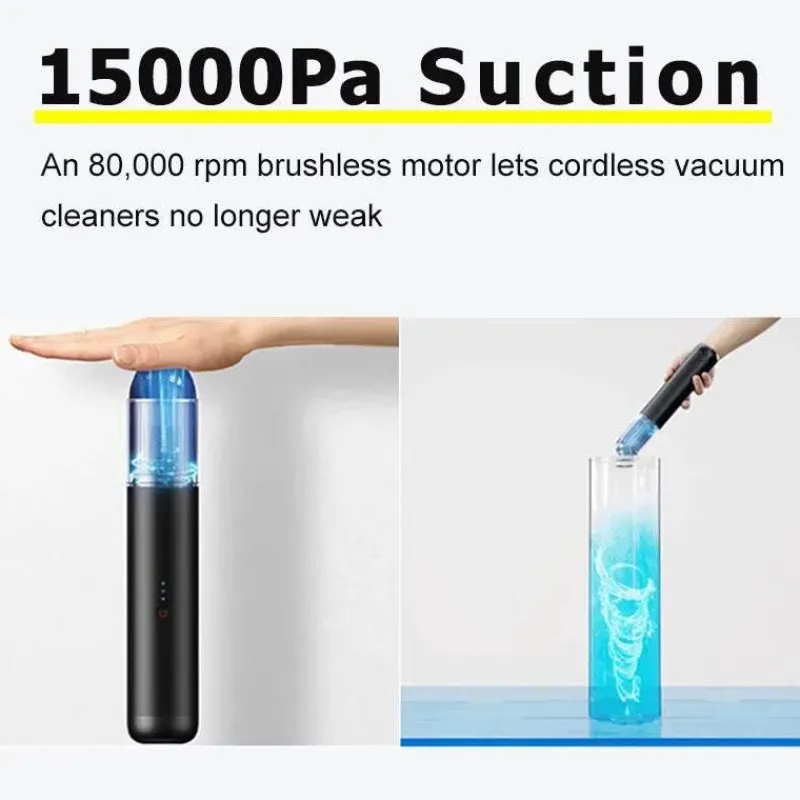 Comfort u0026 Style Autopflege|Autozubehör-Tragbarer kabelloser Autostaubsauger – Hand-Autoreiniger