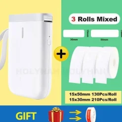 The Decor Haven Küche & Esszimmer|Gadgets Für Zuhause-Tragbarer kabelloser Etikettendrucker – Schnelles Thermodruckgerät