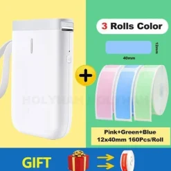 The Decor Haven Küche & Esszimmer|Gadgets Für Zuhause-Tragbarer kabelloser Etikettendrucker – Schnelles Thermodruckgerät