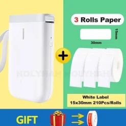 The Decor Haven Küche & Esszimmer|Gadgets Für Zuhause-Tragbarer kabelloser Etikettendrucker – Schnelles Thermodruckgerät