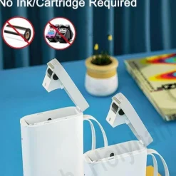 The Decor Haven Küche & Esszimmer|Gadgets Für Zuhause-Tragbarer kabelloser Etikettendrucker – Schnelles Thermodruckgerät