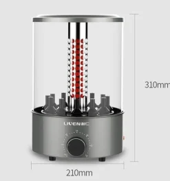 Adventure Basecamp Camping Im Freien|Outdoor-Artikel-Tragbarer Kebab-Grill – Elektrischer Grill für drinnen und draußen