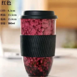 Plates u0026 More Küche & Esszimmer-Tragbarer Keramikbecher mit Deckel – Kaffee- und Teetasse für Paare