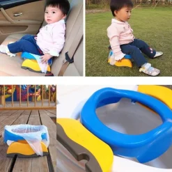 Kinder The Decor Haven Kinderwagen & Zubehör-Tragbarer Kinder-Reisetöpfchensitz – 2-in-1-Klappdesign