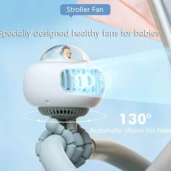 Kinder Nomad Gear Kinderwagen & Zubehör|Camping Im Freien-Tragbarer Kinderwagen-Ventilator – flexibles, süßes Design