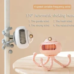 Kinder Nomad Gear Kinderwagen & Zubehör|Camping Im Freien-Tragbarer Kinderwagen-Ventilator – flexibles, süßes Design