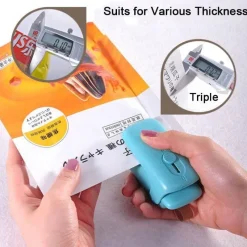 Deco Küche & Esszimmer-Tragbarer Lebensmittel-Vakuumierer – Mini-Cutter zur Aufbewahrung