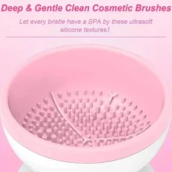 PureGlow Frauenpflege|Körperpflege-Tragbarer Make-up-Pinselreiniger – Einfacher und effizienter Pinselreiniger