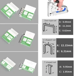 The Decor Haven Camping Im Freien|Outdoor & Garten-Tragbarer manueller Hefter - Büro-Heftwerkzeug