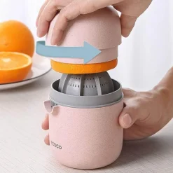 The Decor Haven Küche & Esszimmer-Tragbarer Mini-Entsafter – Kompakter Pastell-Entsafter