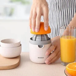The Decor Haven Küche & Esszimmer-Tragbarer Mini-Entsafter – Kompakter Pastell-Entsafter
