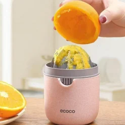 The Decor Haven Küche & Esszimmer-Tragbarer Mini-Entsafter – Kompakter Pastell-Entsafter