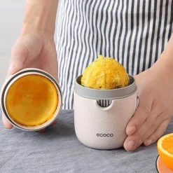 The Decor Haven Küche & Esszimmer-Tragbarer Mini-Entsafter – Kompakter Pastell-Entsafter