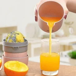 The Decor Haven Küche & Esszimmer-Tragbarer Mini-Entsafter – Kompakter Pastell-Entsafter