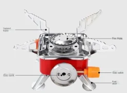 Trail u0026 Beyond Camping-Werkzeuge|Camping Im Freien-Tragbarer Mini-Gaskocher – Leichter Campingkocher