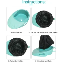 Tranquil Touch Mobilitäts- Und Support-Tools|Gesundheits-Gadgets-Tragbarer Nachtstuhl – leicht zu reinigende Toilettenhilfe für Senioren