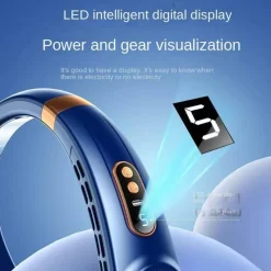 Adventure Basecamp Camping Im Freien|Heimwerkzeuge-Tragbarer Nackenventilator – Tragbarer Kühlventilator mit Digitalanzeige