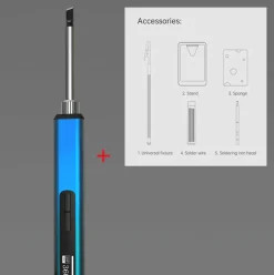 The Outdoor Vault Heimwerkzeuge|Outdoor & Garten-Tragbarer One-Touch-Lötkolben – Intelligentes, einfaches Lötwerkzeug