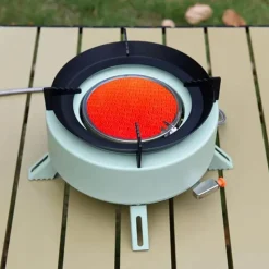 The Outdoor Vault Camping-Werkzeuge|Camping Im Freien-Tragbarer Outdoor-Kocher - Runder Wärmekocher für Camping