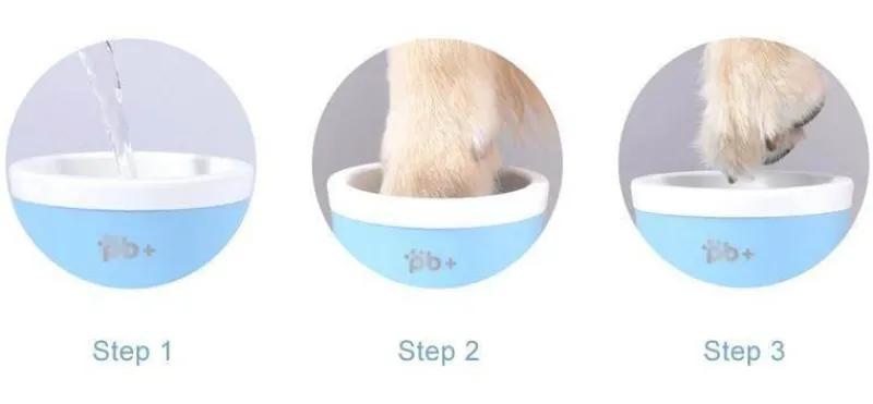 Furendo Haustierzubehör|Reinigungswerkzeuge Für Haustiere-Tragbarer Pfotenreiniger für Haustiere – einfacher Fußreiniger für Hunde und Katzen