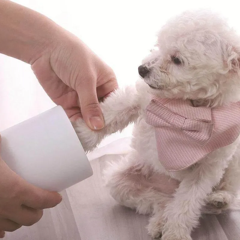 Furendo Haustierzubehör|Reinigungswerkzeuge Für Haustiere-Tragbarer Pfotenreiniger für Haustiere – einfacher Fußreiniger für Hunde und Katzen