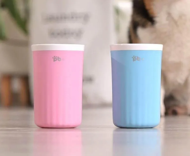 Furendo Haustierzubehör|Reinigungswerkzeuge Für Haustiere-Tragbarer Pfotenreiniger für Haustiere – einfacher Fußreiniger für Hunde und Katzen