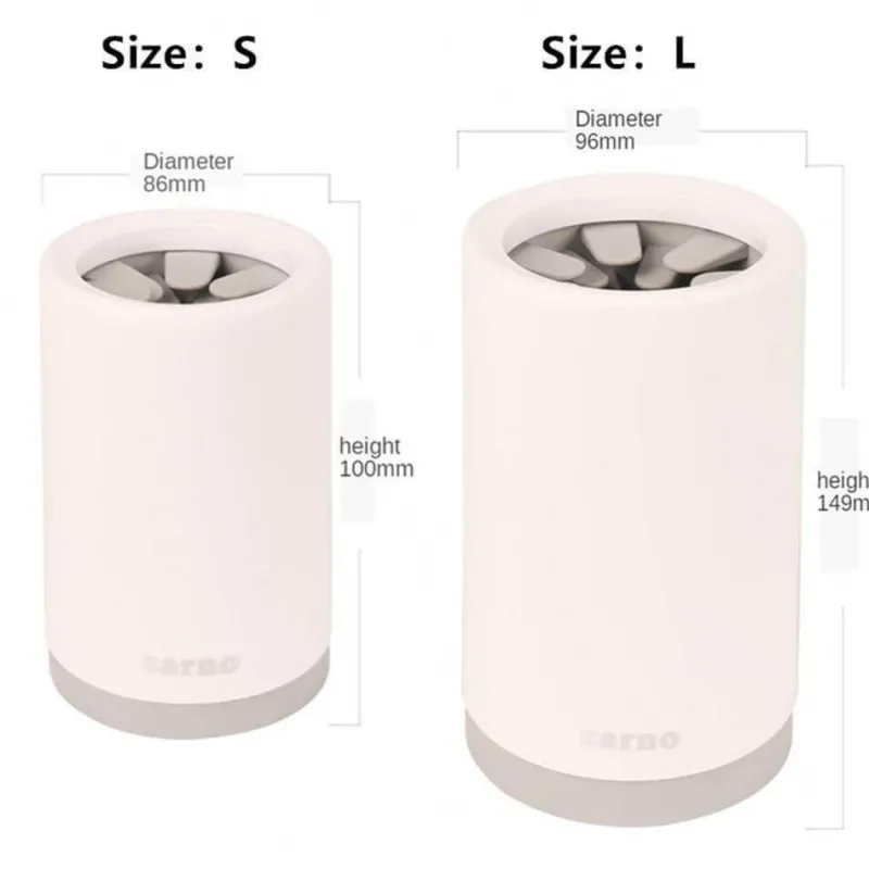 Furendo Haustierzubehör|Reinigungswerkzeuge Für Haustiere-Tragbarer Pfotenreiniger für Haustiere – einfacher Fußreiniger für Hunde und Katzen