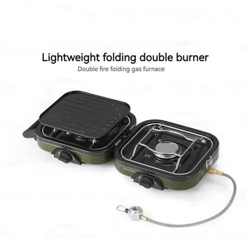 The Culinary Kit Camping-Werkzeuge|Camping Im Freien-Tragbarer Picknick-Grillofen mit zwei Brennern – kompakte Kochlösung für draußen