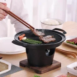 Adventure Basecamp Camping Im Freien|Outdoor-Artikel-Tragbarer rauchfreier BBQ-Grill - Mini-japanischer Tischgrill