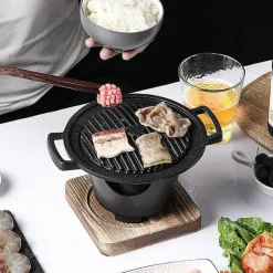 Adventure Basecamp Camping Im Freien|Outdoor-Artikel-Tragbarer rauchfreier BBQ-Grill - Mini-japanischer Tischgrill